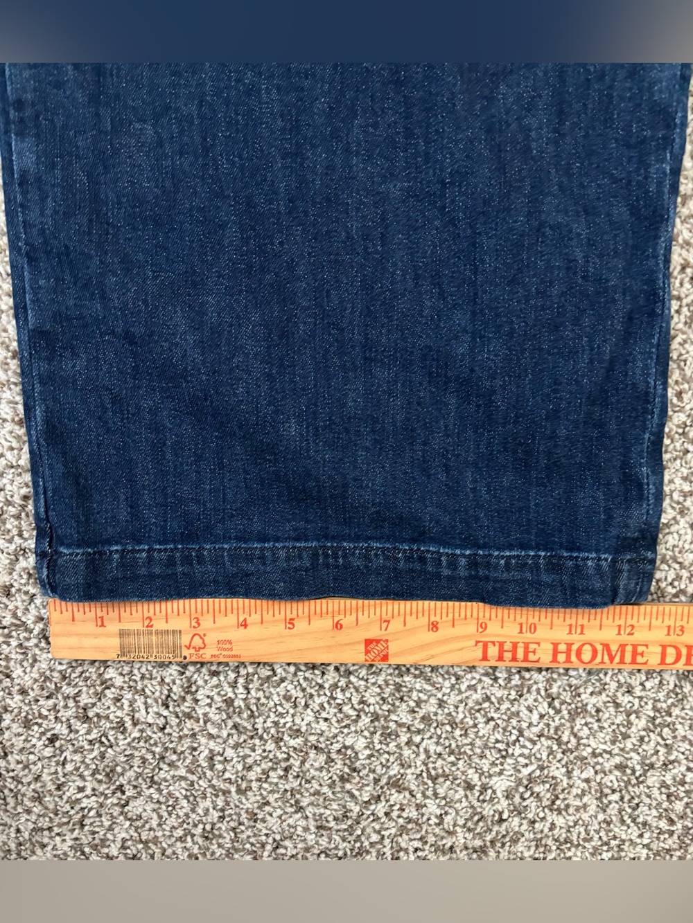 High-Rise Wide Leg Jeans in Deep Indigo - Women's Flare & Wide Leg - Picture 6 of 6